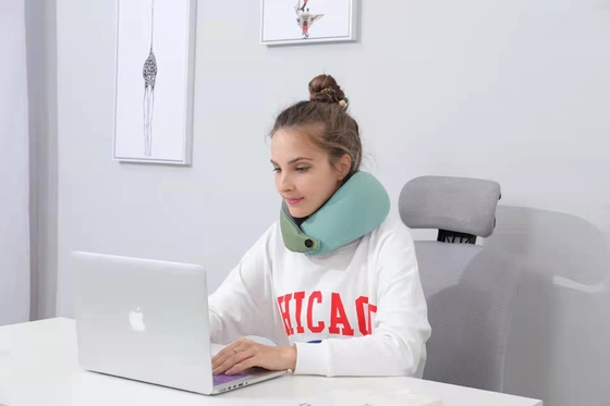 Alta Qualità Popolare Moda Forma U Memoria Spuma Collo Aereo Viaggi Auto Cuscino Collo Massaggiatore Cuscino Con Calore