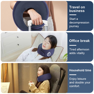 Ingrosso Customized Ultra-Luxury Neck Support Portable Adjustable Smart Heating Massage Pillow per viaggi in auto e a casa