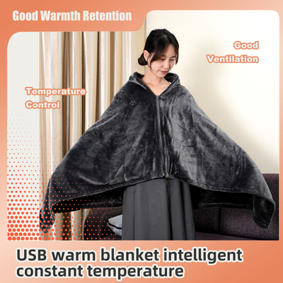 Coperta elettrica multifunzionale Coperta di controllo della temperatura indossabile per l'inverno