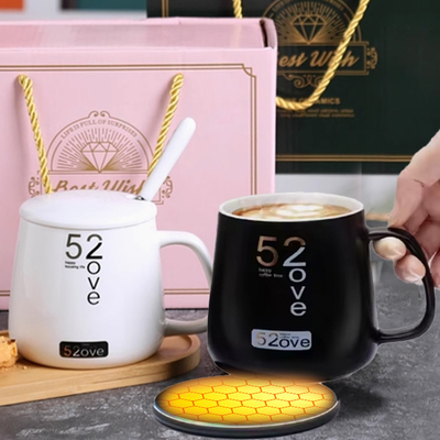 Piatto di riscaldamento per bicchieri usb multiuso con ricarica wireless