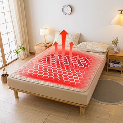 Temperatura regolabileCoperchio del materasso elettrico multifunzionale raffreddamento e riscaldamento Pad raffreddato ad acqua con funzione terapeutica F Impostazioni 45-65° Per il comfort personalizzato nel riscaldamento e raffreddamento Pad del materasso