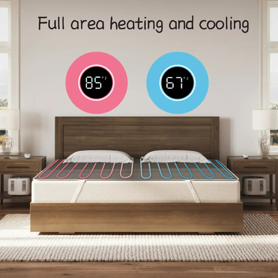 Temperatura regolabileCoperchio del materasso elettrico multifunzionale raffreddamento e riscaldamento Pad raffreddato ad acqua con funzione terapeutica F Impostazioni 45-65° Per il comfort personalizzato nel riscaldamento e raffreddamento Pad del materasso