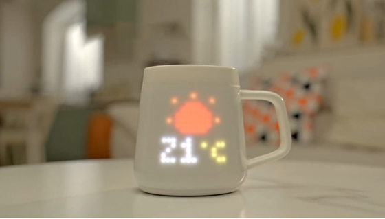 Regali personalizzati per la Festa della Madre Tazza di ceramica potenziata con pixel display regalo di design moderno