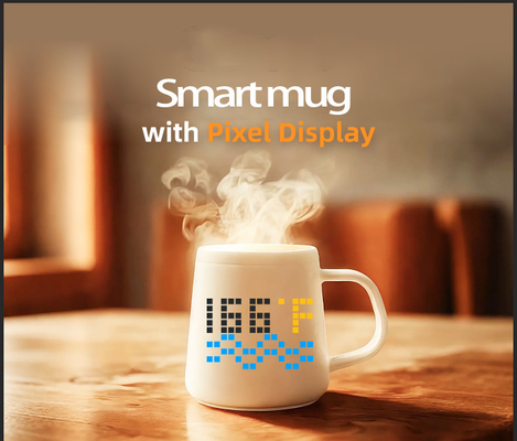 Regali personalizzati per la Festa della Madre Tazza di ceramica potenziata con pixel display regalo di design moderno
