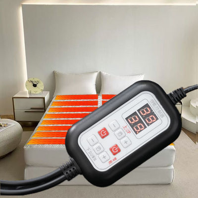 Capo materasso di riscaldamento elettrico a foglia personalizzata Controllo a doppia zona Tecnologia del grafene e tessuto antibatterico