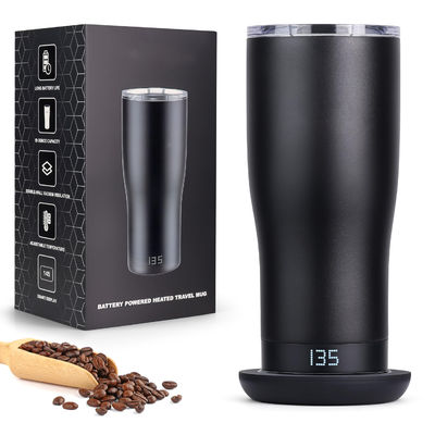 Tazza di caffè riscaldata personalizzata con schermo a LED Temperatura autoadattabile per una bevanda diretta conveniente per auto di viaggio