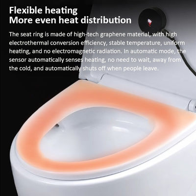 Tecnologia di riscaldamento al grafene Pad di copertura del sedile del bagno lavabile con temperatura regolabile