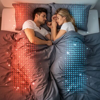 La coperta termica intelligente Sheerfond Cooled Blanket Thermal-Flow per chi soffre il caldo