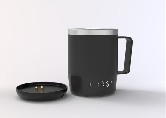 Tazza Intelligente Portatile con Controllo Digitale della Temperatura, Batteria Ricaricabile, Display LED e Coperchio Antigoccia per un Uso Comodo