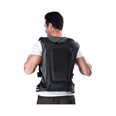 Zaino Energetico per Gilet di Raffreddamento Intelligente con Sistema di Raffreddamento, Temperatura Regolabile e Robusta Struttura in Nylon per Esterni