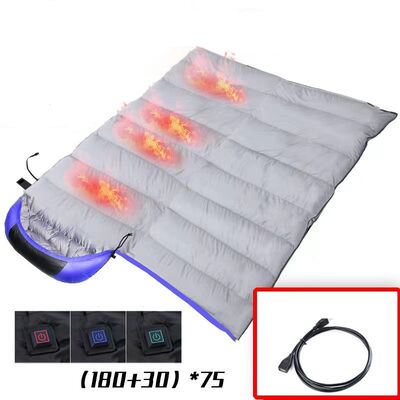 Electric Heated Pad Providing Instant Heat With Graphene Elements And Dual Power Options For Customizable Warmth Control