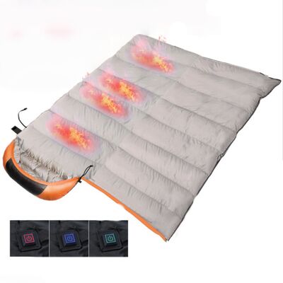 Customize Waterproof Heated Sleeping Bag Multi 5V 2A USB Power SHEERFOND Outdoor Heated Sleeping Bag For Camping