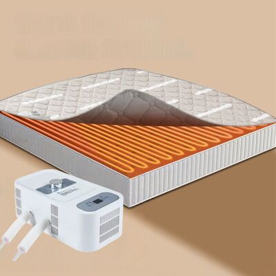 600TC di lusso di cotone di bambù doppia zona controllo della temperatura tappetino da letto intelligente con sistema di raffreddamento silenzioso e calore delicato