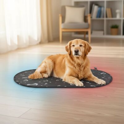 Letto elettrico per cani con sistema di riscaldamento e raffreddamento PTC Protezione contro il surriscaldamento ecocompatibile Tapis per animali domestici per tutte le stagioni per gatti e cani