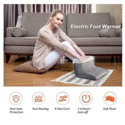SHEERFOND Portatile invernale USB alimentato da batteria 220V poliestere ecologico termostato regolabile ventilazione calore dei piedi per