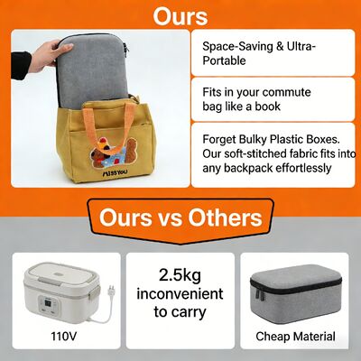 Comoda borsa riscaldante per alimenti