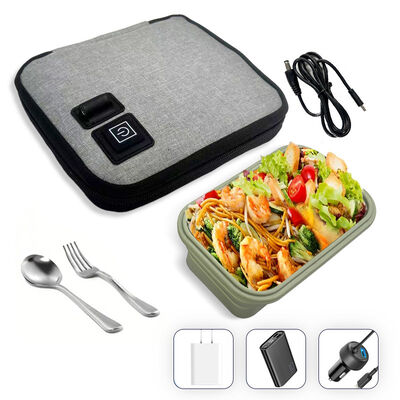 Borsa termica per alimenti comoda, non necessita di microonde, alimentata via USB, calore delicato e rivestimento isolante per alimenti per pasti caldi