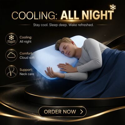 Cuscino termico elettrico adatto per tutto l'anno, con funzioni di raffreddamento e riscaldamento, design confortevole e compatto