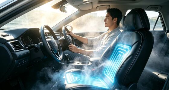 cuscino di sedile caldo per auto raffreddato ad acqua che fornisce una regolazione della temperatura coerente con un consumo sicuro per i sistemi di veicoli a 12 volt