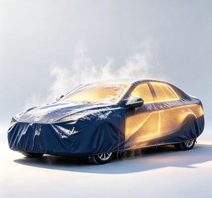 Copri-cofano riscaldante per auto con facile installazione e rimozione, progettato per un uso ripetuto e protezione da neve, gelo e pioggia leggera