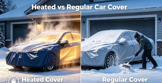 Copri-cofano riscaldante per auto con facile installazione e rimozione, progettato per un uso ripetuto e protezione da neve, gelo e pioggia leggera