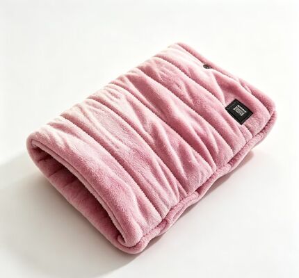 USB rechargeable Hand Warmer with soft crystal fabric compact portable design ideal for office outdoor and travel providing steady gentle warmth