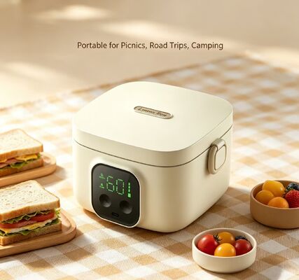 Scatola da pranzo a riscaldamento elettrico USB multi-temperatura, scatola di riscaldamento alimentare portatile in acciaio inossidabile 304, conservazione del calore per 3-4 ore, scaldabagno all'aperto da 500 ml per viaggiare in campeggio