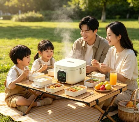 Scatola da pranzo a riscaldamento elettrico USB multi-temperatura, scatola di riscaldamento alimentare portatile in acciaio inossidabile 304, conservazione del calore per 3-4 ore, scaldabagno all'aperto da 500 ml per viaggiare in campeggio