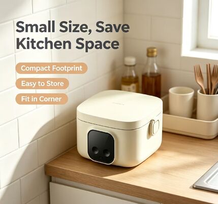 Home Electric Heating Lunch Box, Mini Portable Food Warmer, 304 Stainless SteelFast Heat, Space Saving for Household Family Dining