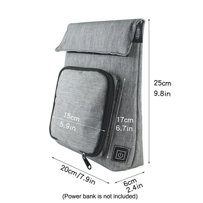 Soluzione di riscaldamento alimentare on-the-go USB impermeabile riscaldato per il pranzo riscaldatore, rimovibile per la ricarica e completamente lavabile, impermeabile a 3 livelli 50-59°C Calore per viaggi, scuole e picnic all'aperto