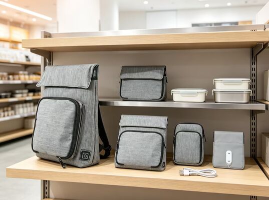 Borsa Termica Riscaldante USB in Fibra di Poliestere, Scaldavivande Impermeabile e a Prova di Perdite, Unità Riscaldante Rimovibile e Lavabile, 50-59℃, Regolazione della Temperatura a 3 Livelli per Riscaldare i Pasti in Movimento