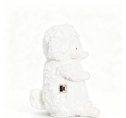 Cute Warm Sheep Portable Rechargeable Hand Warmer,3 Temperature Settings 40-60°C,6-8 Hours Working Time,USB Power Bank Support for On‐the‐Go Use,Compact 9*15*18cm Poliester Winter Pocket Heater
