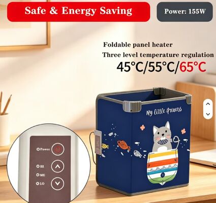 Piastra Riscaldante Elettrica Personalizzata Riscaldata Antivento Calda 220V 165W, Tappetino Riscaldante per Piedi Impermeabile Regolabile a 3 Velocità per Riscaldamento Interno