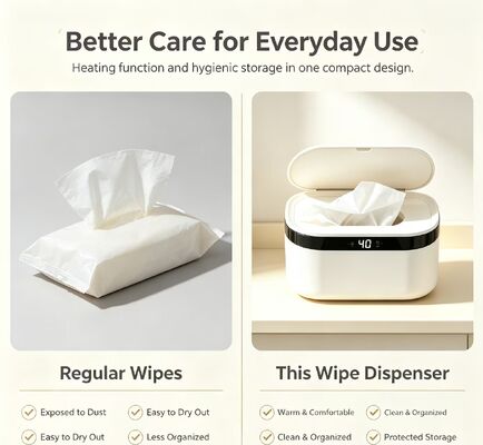 Baby Wipe Warmer & Heated Wet Wipes Dispenser