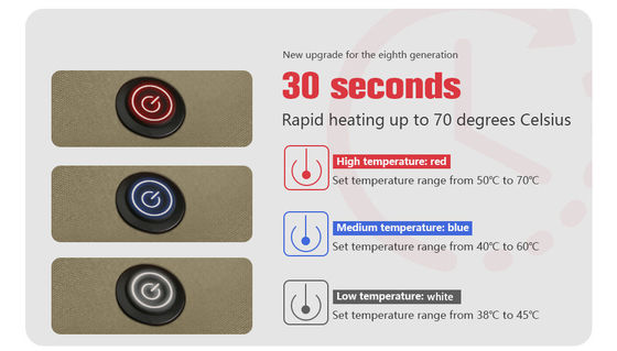 Giacca gilet riscaldata elettrica USB, giacche riscaldate ricaricabili a 60 gradi Xf Wj ODM Abbigliamento da caccia riscaldante