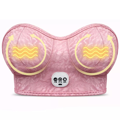 Reggiseno per massaggio al seno elettrico USB, materiale in pelle PU con reggiseno riscaldato elettrico ODM