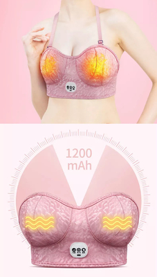 Reggiseno per massaggio al seno elettrico USB, materiale in pelle PU con reggiseno riscaldato elettrico ODM