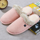 Pantofole scaldapiedi elettriche riscaldate a 65 gradi per controllo a 3 livelli da donna