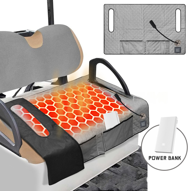 Protezione dal surriscaldamento Pad di riscaldamento per golf per carrello da golf cuscino per sedile di riscaldamento materiale lavabile Fonte di alimentazione CC/AC