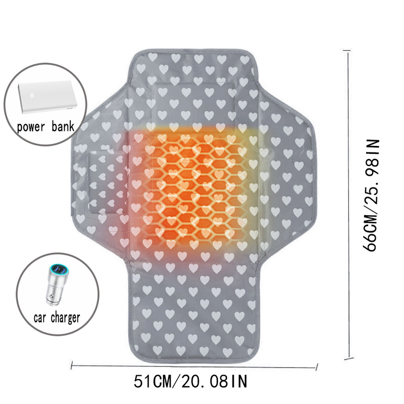 51*66CM/20.08*25.98in Pad di riscaldamento per bambini con fonte di calore riscaldatore a infrarosso lontano Nylon