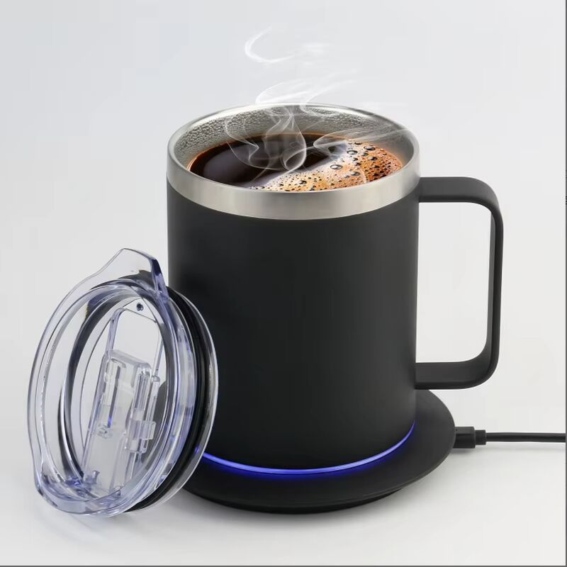 Mug portabile auto riscaldamento all'ingrosso 5000 MAh Batteria 18 oz Caffè scaldacamere auto riscaldamento ricaricabile Mug di viaggio per ufficio