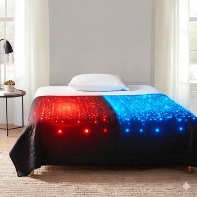 La coperta termica intelligente Sheerfond Cooled Blanket Thermal-Flow per chi soffre il caldo