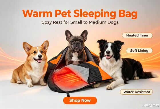 Sacchetto da letto per cani riscaldato resistente all'acqua e a prova di graffi, con regolazione di temperatura a 3 livelli, sacchetto da letto per animali da compagnia in poliestere resistente per diverse razze di cani, con montatura in cotone cavo per il vento invernale