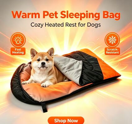 Borsa da letto riscaldata portatile pieghevole per cani, facile da trasportare e riporre, temperatura regolabile a 3 livelli, resistente all'acqua e ai graffi, certificata CE FCC ROHS